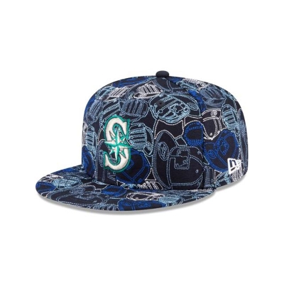 Seattle Mariners Gorra | New Era MLB Cap Chaos 59fifty Fitted Cap Mexico - Azules